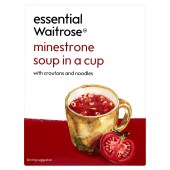 Minestrone Cup Soup essential Waitrose from Ocado