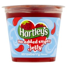 Hartleys No Added Sugar Ready To Eat Jelly Strawberry 115G from Tesco